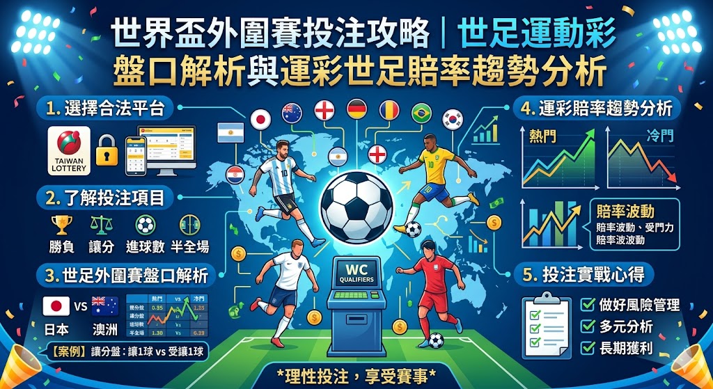 世界盃外圍賽投注攻略｜世足運動彩盤口解析與運彩世足賠率趨勢分析